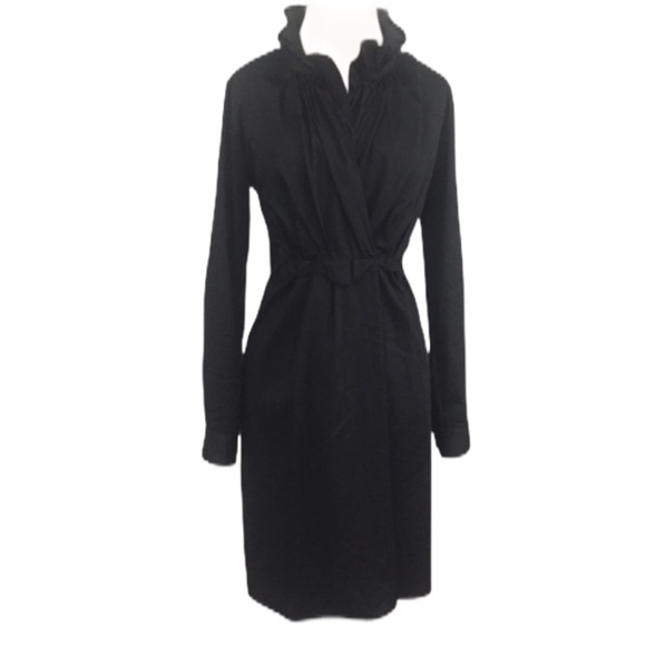 Elie Tahari Dresses & Skirts - Ellie Tahari Black Ruffle Collar Dress Size 4